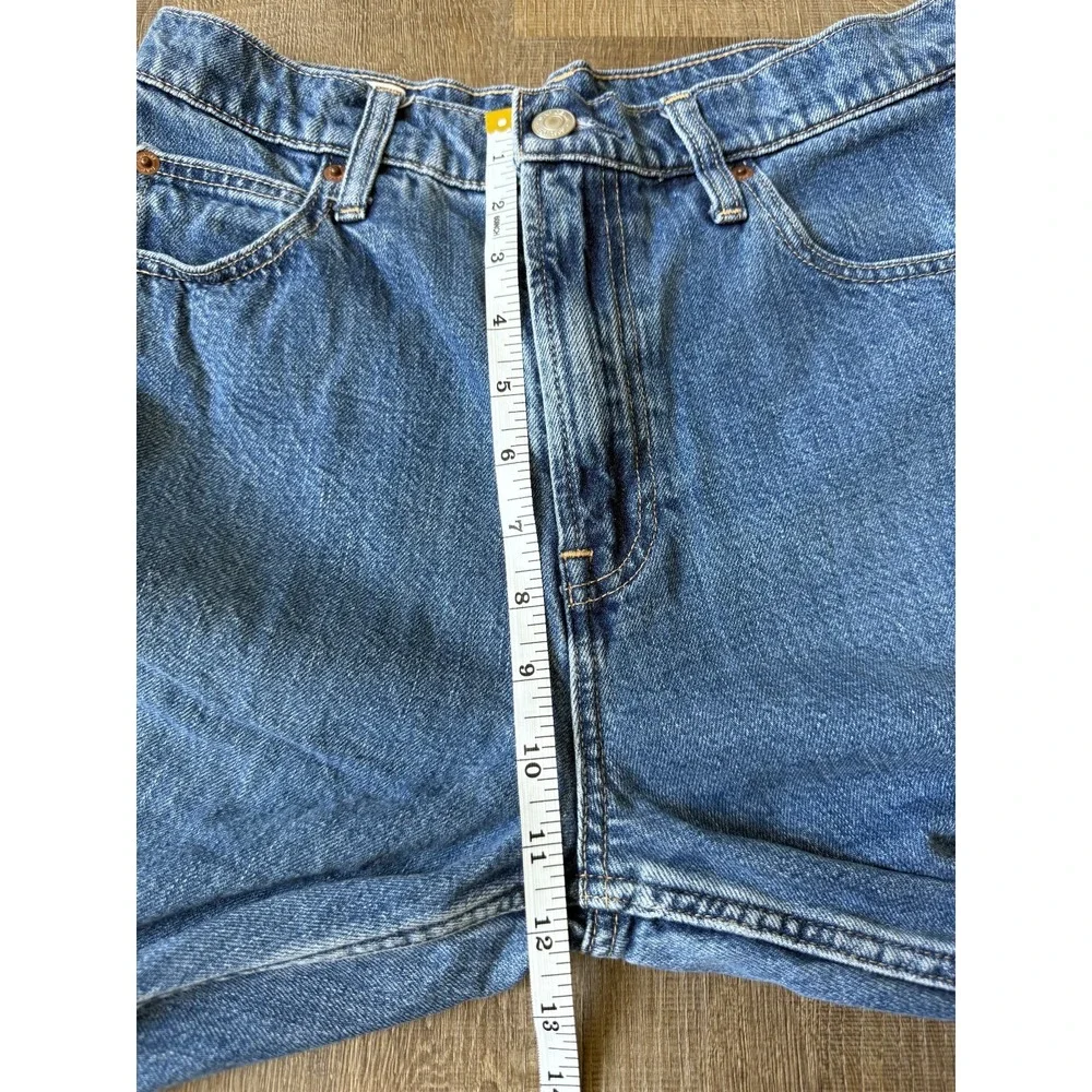 GAP Mom Jeans Womens Sz 28 6P Petite Blue Denim High Rise Retro 90s Style Casual